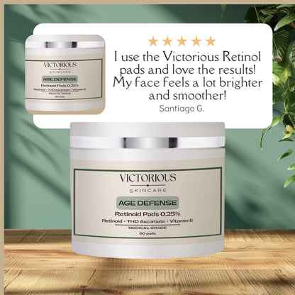 Victorious Age Defense Retinol Pads 0.25%